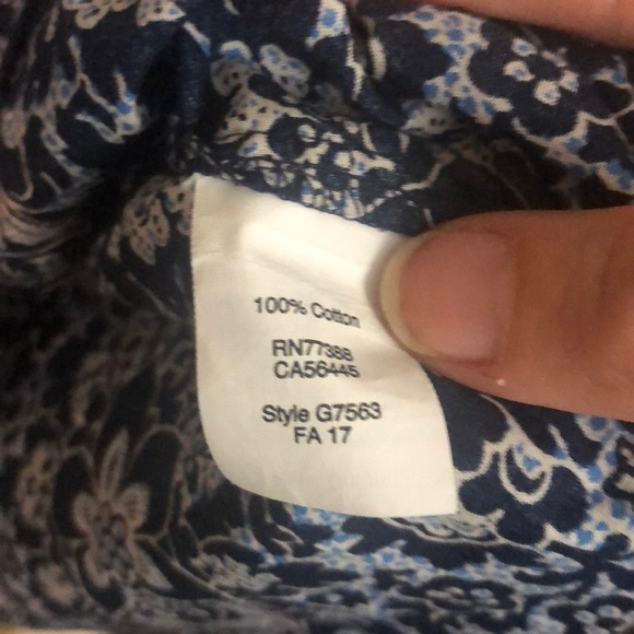 J. Crew Printed Ruffle Sleeve Top Size 6 - Picture 5 of 6